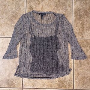 Mesh blouse top